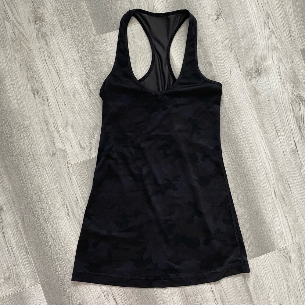 Lululemon Camo Cool Racerback - Black/Grey Camo